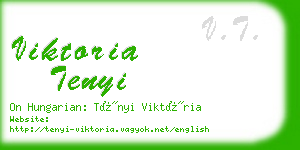 viktoria tenyi business card